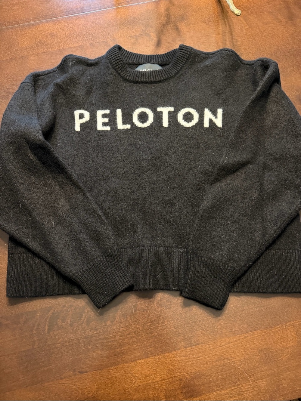 Peloton Black Sweatshirt with White Logo